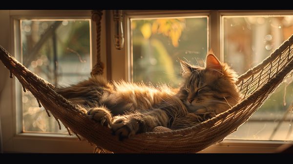 Hamac chat fenêtre : confort suspendu pour félins